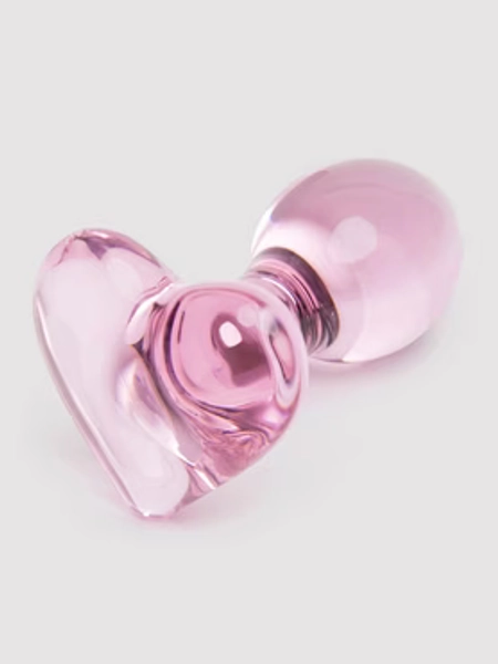 Lovehoney Small Heart Glass Plug 3 Inch