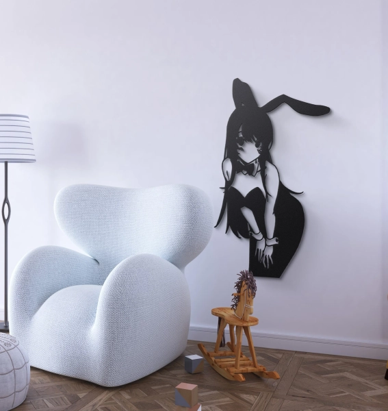 Mai Sakurajima Metal Wall Art