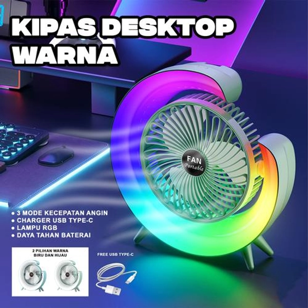 Colorful Desktop Fan 