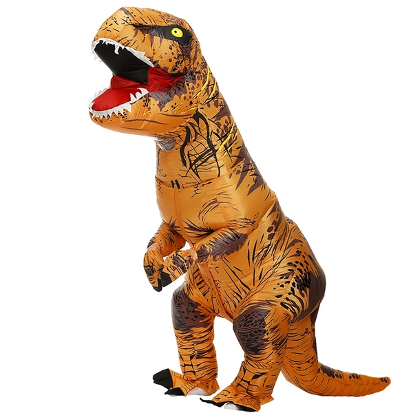 Adult Kids T-Rex Inflatable Dinosaur Costumes Suit Dress Anime Party Cosplay Carnival Halloween