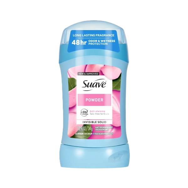 Suave Antiperspirant Deodorant For Women, 48hr Protection, Powder, 1.2 oz