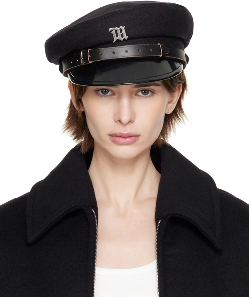 Black Monogram Gavroche Cap