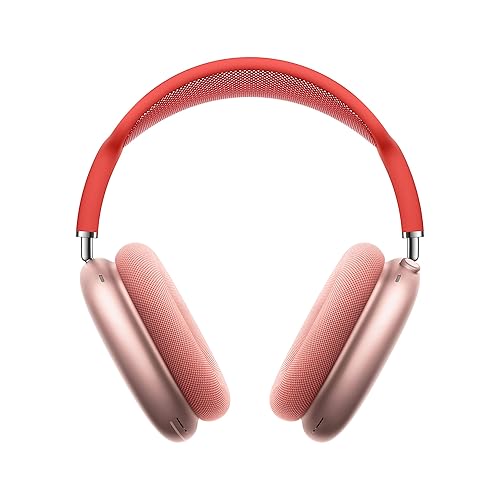 Apple AirPods Max Wireless Over-Ear Headphones, Active Noise Cancelling, Transparency Mode, Personalized Spatial Audio, Dolby Atmos, Bluetooth Headphones for iPhone – Pink - Lightning - Pink - Without AppleCare+
