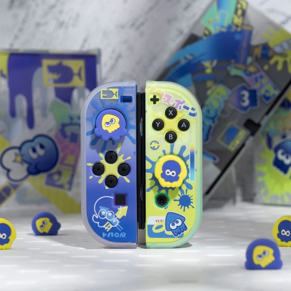 Splatoon 3 Switch OLED Joystick Caps Squid Analog Caps for Switch Lite