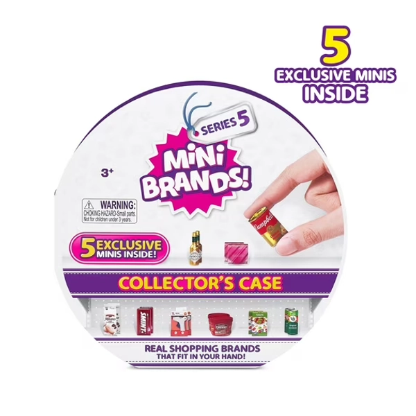 Mini Brands Series 5 Collector's Case with 5 Exclusive Minis
