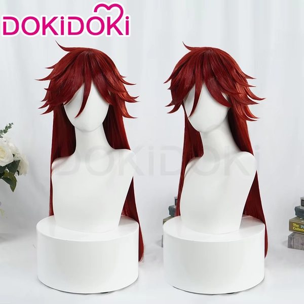 IN STOCK Grell Sutcliff Wig Anime Black Butler Cosplay DokiDoki Kuroshitsuji Grell Sutcliff Cosplay 100cm Red Long Hair Free Cap - AliExpress 200000532