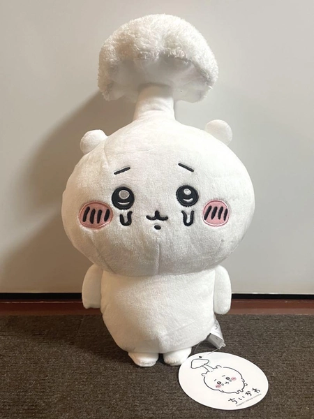 Chiikawa Parasitized by a Mushroom Big Plush Toy