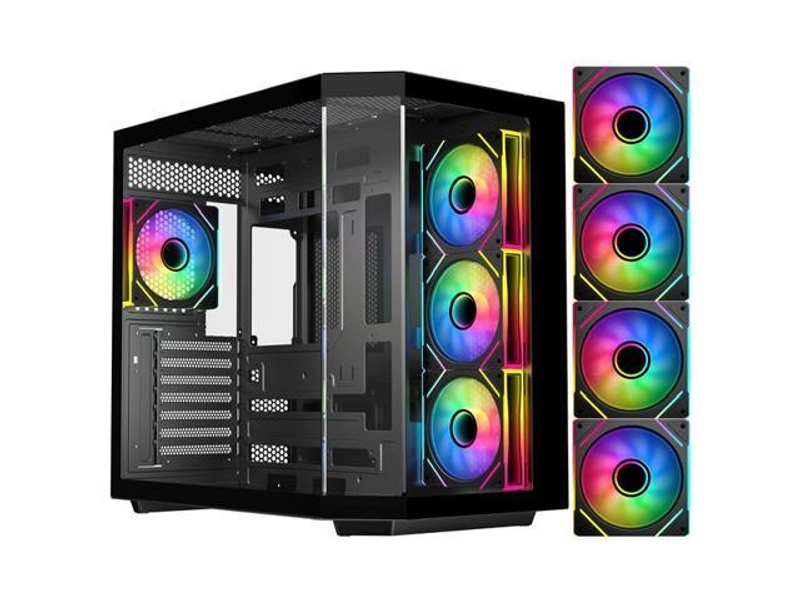 DIYPC ARGB-N3-BK Black Cases (Computer Cases - ATX Form)