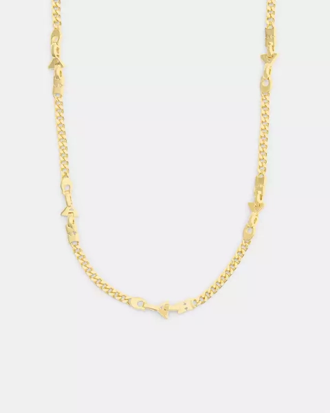 Gold Coach Link Necklace
