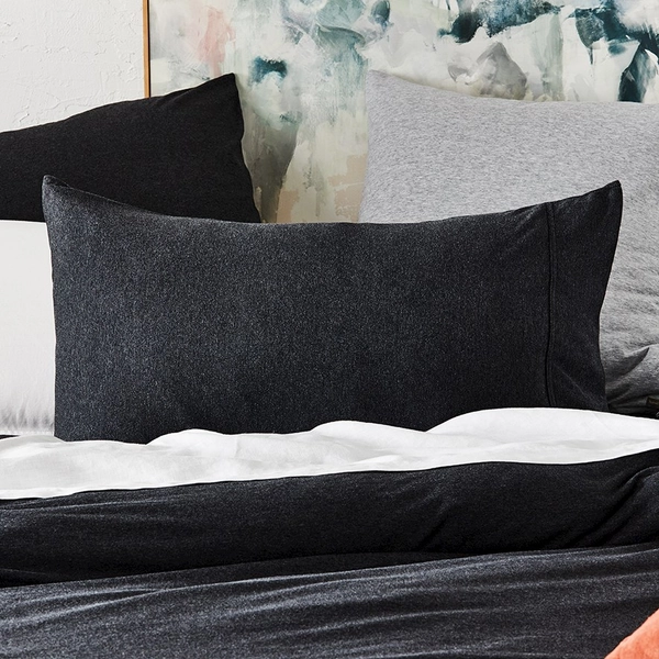Ultra Soft Jersey Black Marble Pillowcase (standard pillowcases)