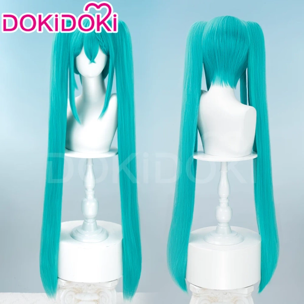 【Ready For Ship】DokiDoki Cosplay Wig 2023 Racing Suits Style Long Straight Blue Hair