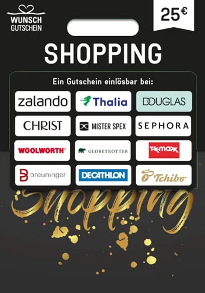SHOPPING GESCHENK - Universalgutschein - für Deutschland - per Post