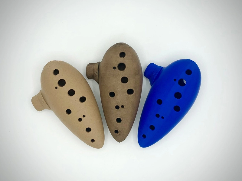 Hand-Painted Ocarina Inspired by Legend of Zelda