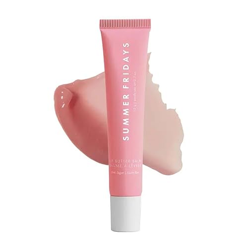 Summer Fridays Lip Butter Balm - Conditioning Lip Mask and Lip Balm for Instant Moisture, Shine and Hydration - Sheer-Tinted, Soothing Lip Care - Pink Sugar (.5 Oz) - Pink Sugar