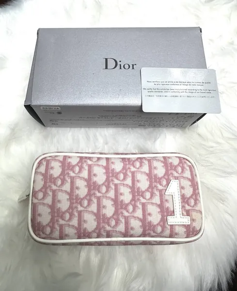  Monogram Pink Dior Clutch 