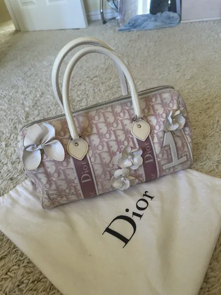 CHRISTIAN DIOR Vintage Pink Monogram Bag