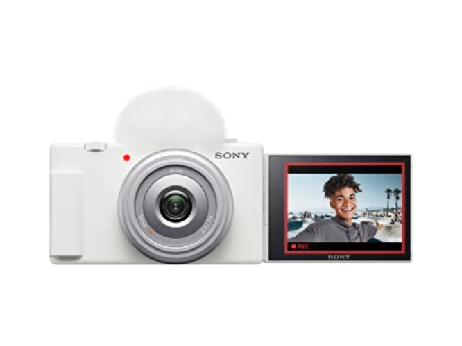 Sony ZV-1F Vlog Camera for Content Creators and Vloggers White - White - Camera Only