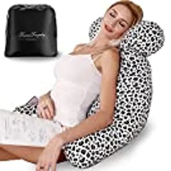 TerriTrophy Reading Pillows with Storage Bag Back Pillows for Sitting in Bed Pillows for Back Rest Back Support Bed Chair