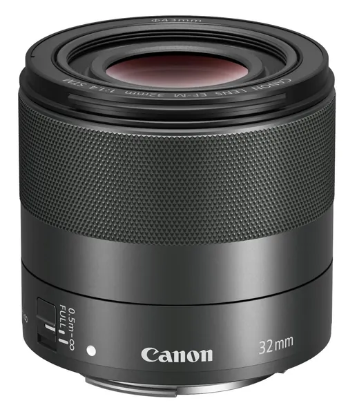 Canon EF-M 32MM F/1.4 STM Lens, Black