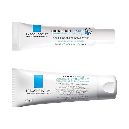 La Roche-Posay Cicaplast Balm & Lips Moisturizer BUNDLE. Cicaplast Baume B5 Multipurpose Balm & Lips Moisturizer for Cracked, Very Dry Skin & Lips. Suitable for Sensitive Skin & Children. - BUNDLE: Cicaplast Baume & Lips