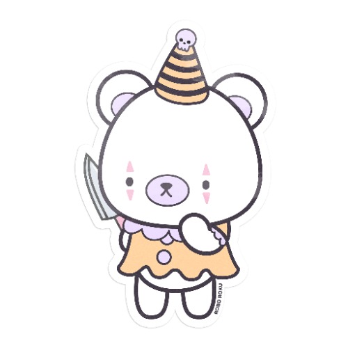 Kawaii Killer Circus - Puddin's Clown Vinyl Sticker