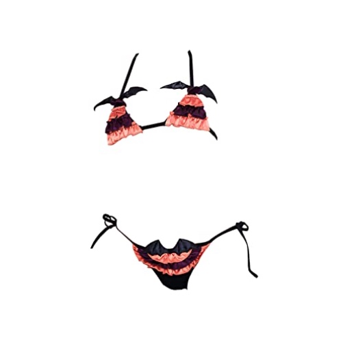 SINGUYUN Halloween Cosplay Lingerie for Women Girls Little Devil Pumpkin Costume Anime Bikini Fancy Dress - 0403pumpkin Color