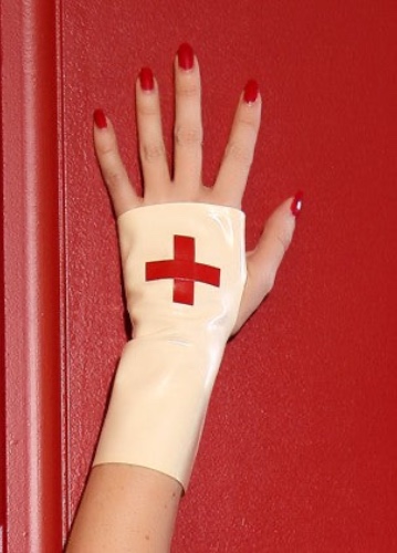 Latex nurse gloves | medium