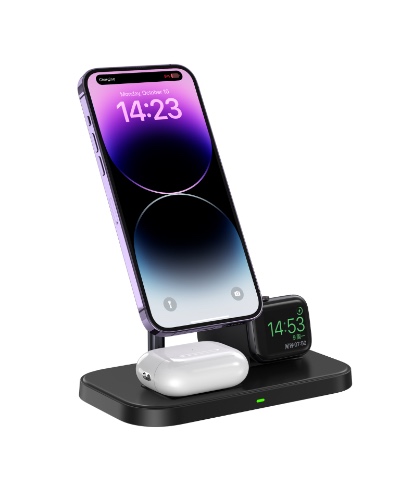 TrioCharge 3-in-1 Wireless Magnetic Charging Station