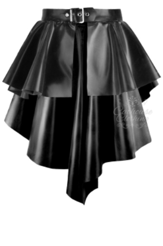 Fall hem peplum skirt/belt | 28-30" waist / Black