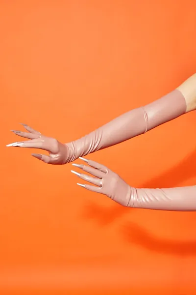 Long Opera Latex Gloves ( Handmade / pick your colour ) | London