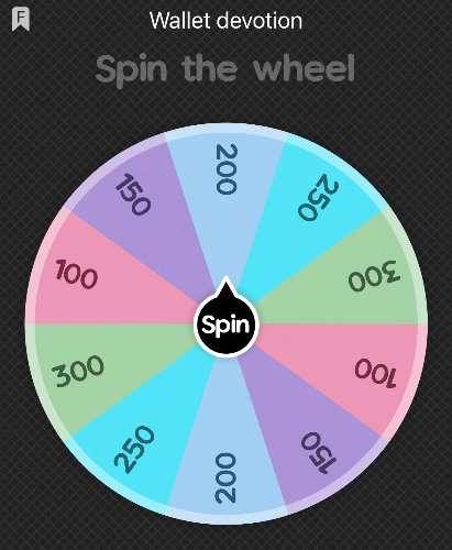 Spin the Wheel - Wallet Devotion