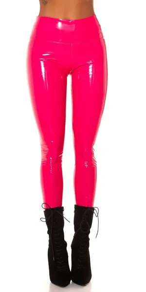 Koucla Glossy Leggings im Latex Look