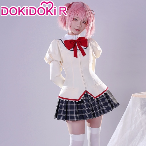 DokiDoki-R Anime Puella Magi Madoka Magica Cosplay Kaname Madoka Costume Uniform | S-PRESALE