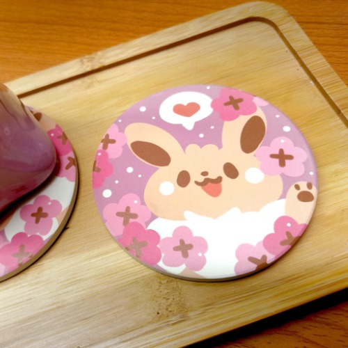 Cute Coasters with Chibi Pokemon design
