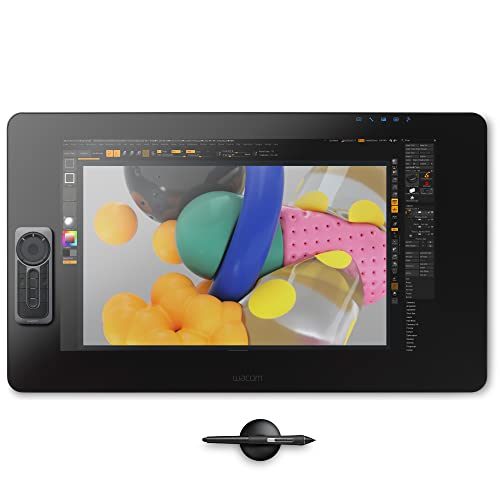 Wacom Cintiq Pro 24 Creative Pen and Touch Display – 4K graphic drawing monitor with 8192 pen pressure and 99% Adobe RGB (DTH2420K0), Black - 24 inch touch - Monitor