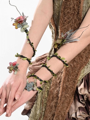 [$18.54]Floral Fairy Green Vines Bracelets