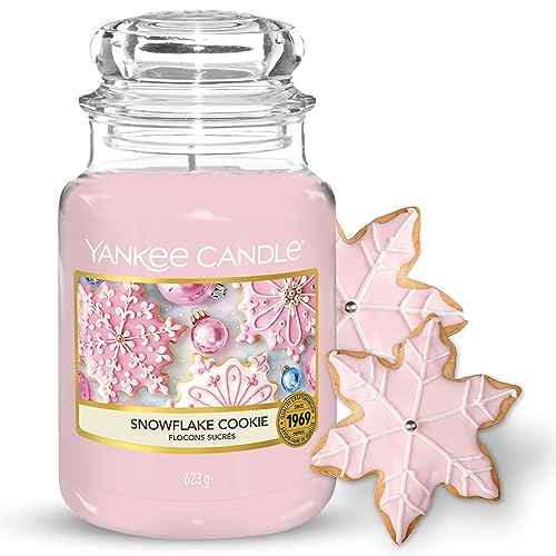 Yankee Candle Scented Candle | Snowflake Cookie Large Jar Candle | Long Burning Candles: up to 150 Hours - Snowflake Cookie - LARGE