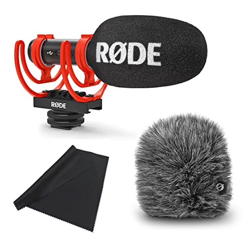 Rode Videomic Go II Richtmikrofon + Rode WS12 Windschutz + keepdrum Mikrofasertuch