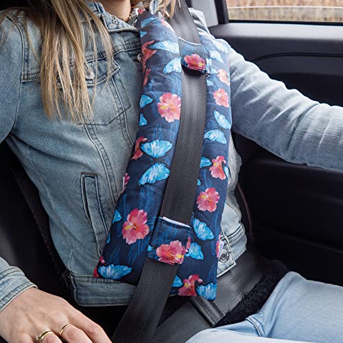 Mastectomy Pillow, Post Heart Surgery Seatbelt Pillow, Port Pillow for Chemo Patients, Hysterectomy Recovery, Csection Recovery, Pacemaker Seatbelt Protection, Great Breast Cancer Gifts for Women - Butterflies