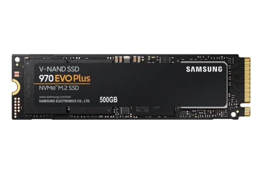 Samsung 970 EVO Plus 500GB NVMe M.2 SSD - V-NAND, Max Speed, Heat Control - For Gaming and Graphics
