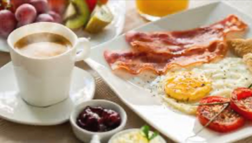 Coffee and breakfast 