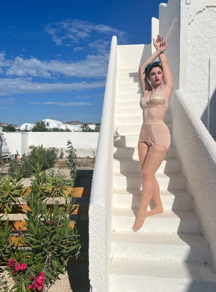 GOODWOOD Girdlette serre-taille de style vintage, ceinture de lingerie à 6 sangles taille plus. Tailles 8-22