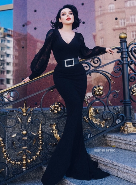 ‘Carpe Noctem’ Seize The Night Black Evening Dress
