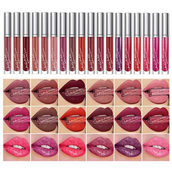 Throne | Bunni Wilde | 12PCS Matte + 6PCS Glitter Liquid Lipstick ...