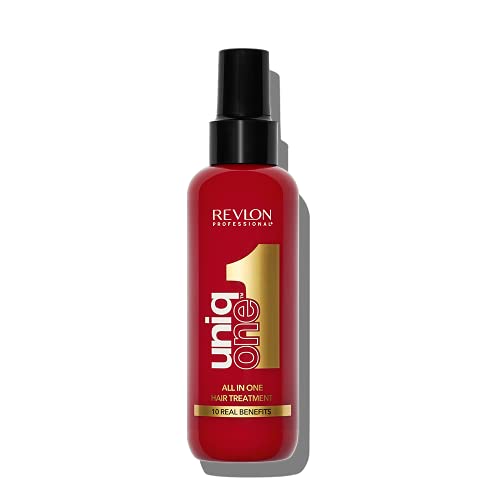 Revlon UniqONE Professional Leave In Conditioner, Gifts For Women / Men, Vegan Hair Treatment For Shine & Frizz Control (150ml) Classic, All Hair Types - Hair Treatment