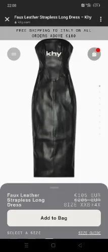 Khy leather dress