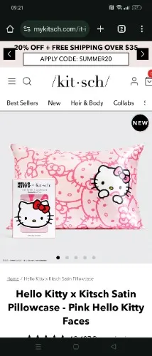 Hello Kitty pillowcase 