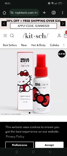 Hello Kitty hair mist 