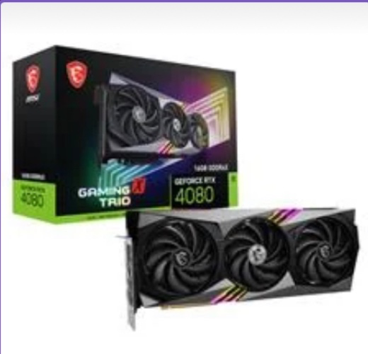 MSI GeForce RTX 4080 GAMING X TRIO 16GB Video Card