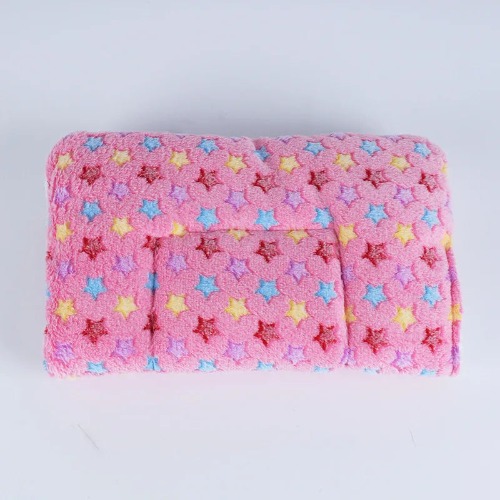 Cozy Fleece Pet Bed Cushion - Dark Pink